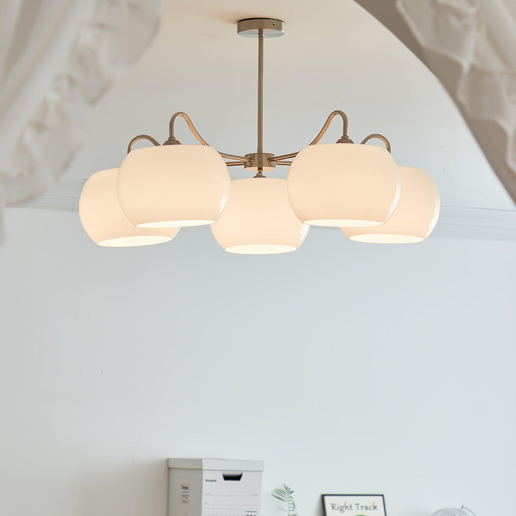 Perenune Glass Chandelier-Moonnatur