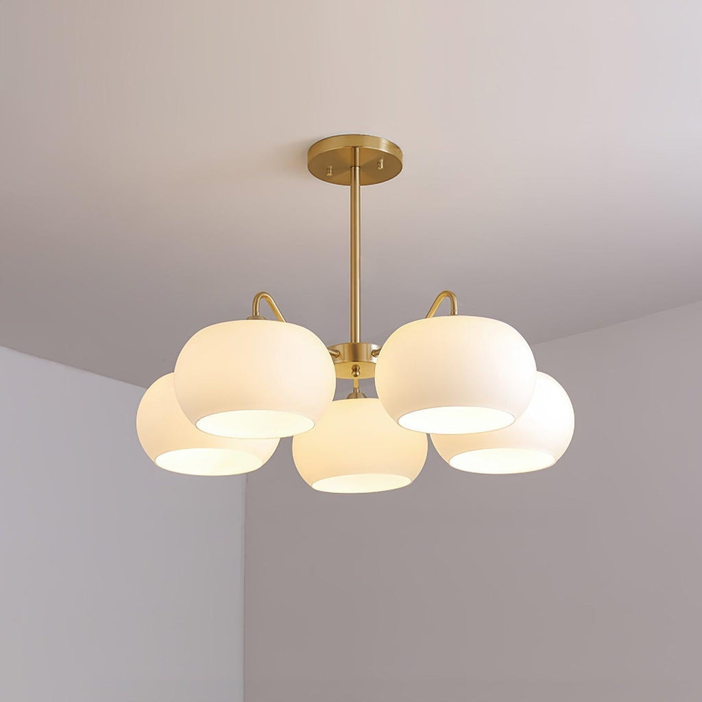 Perenune Glass Chandelier-Moonnatur