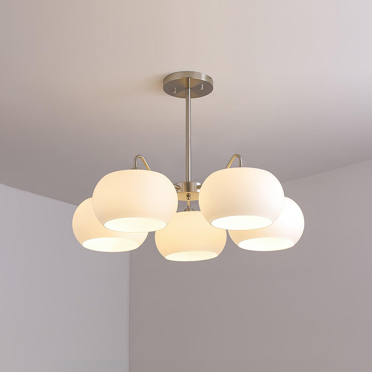 Perenune Glass Chandelier-Moonnatur