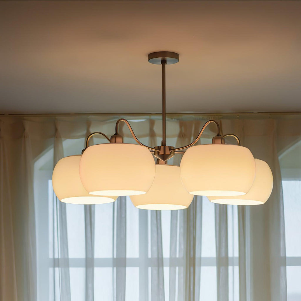 Perenune Glass Chandelier-Moonnatur