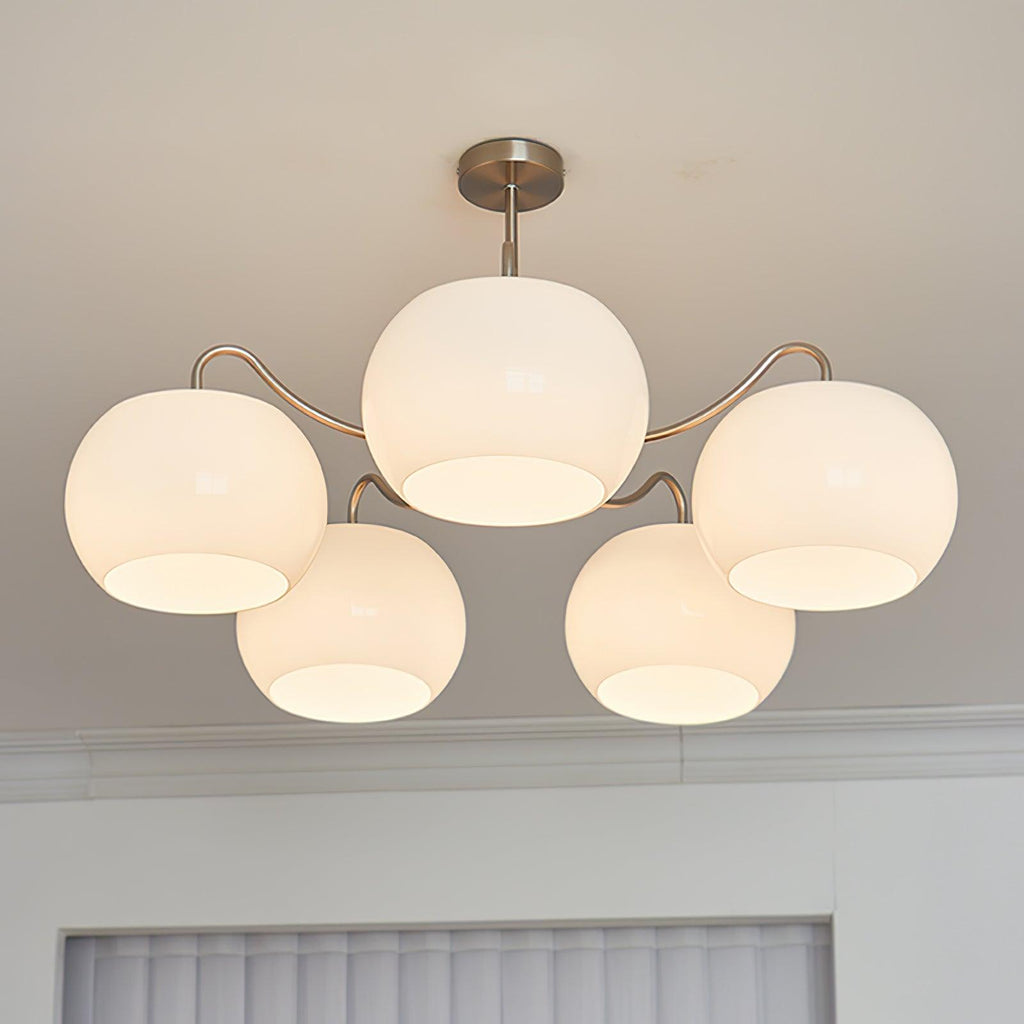 Perenune Glass Chandelier-Moonnatur