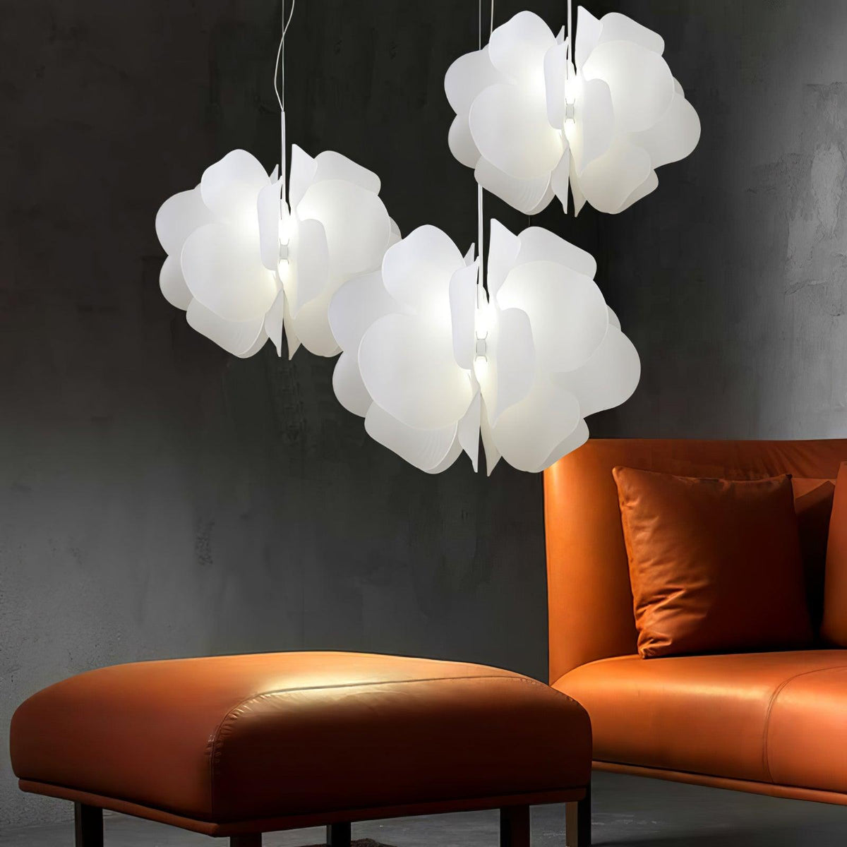 Caldenden Plastic Pendant Light-Moonnatur