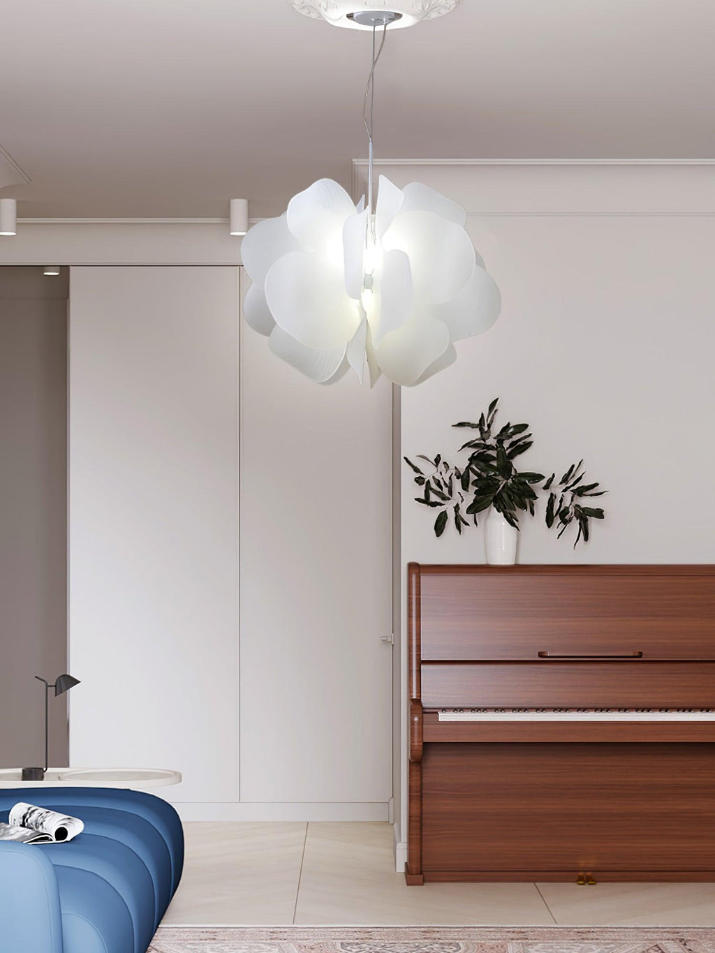 Caldenden Plastic Pendant Light-Moonnatur