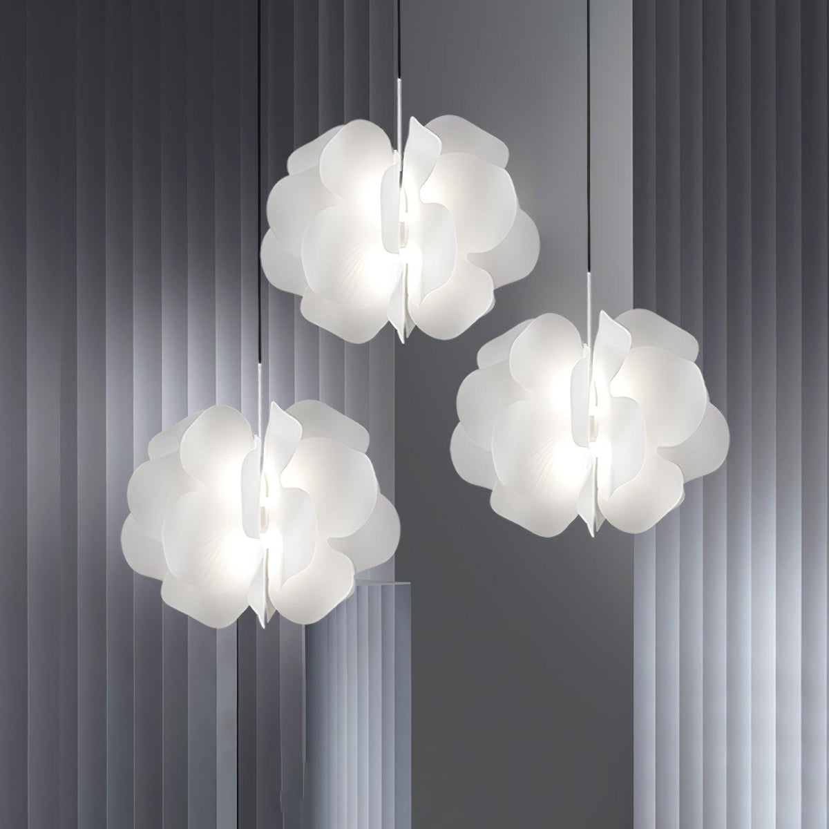 Caldenden Plastic Pendant Light-Moonnatur