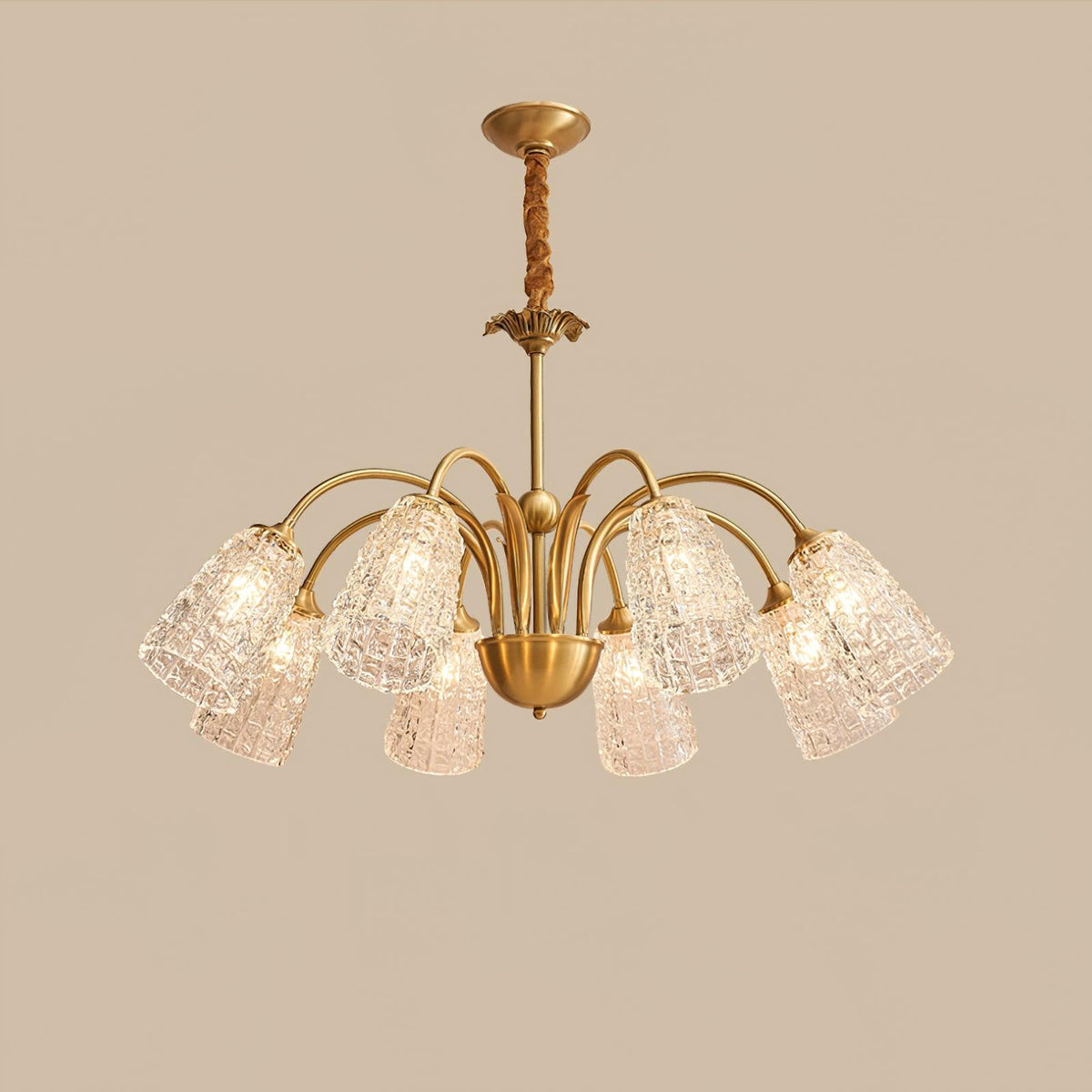 Elarith Glass Chandelier-Moonnatur