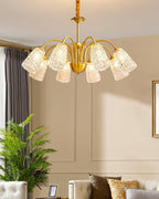Elarith Glass Chandelier-Moonnatur