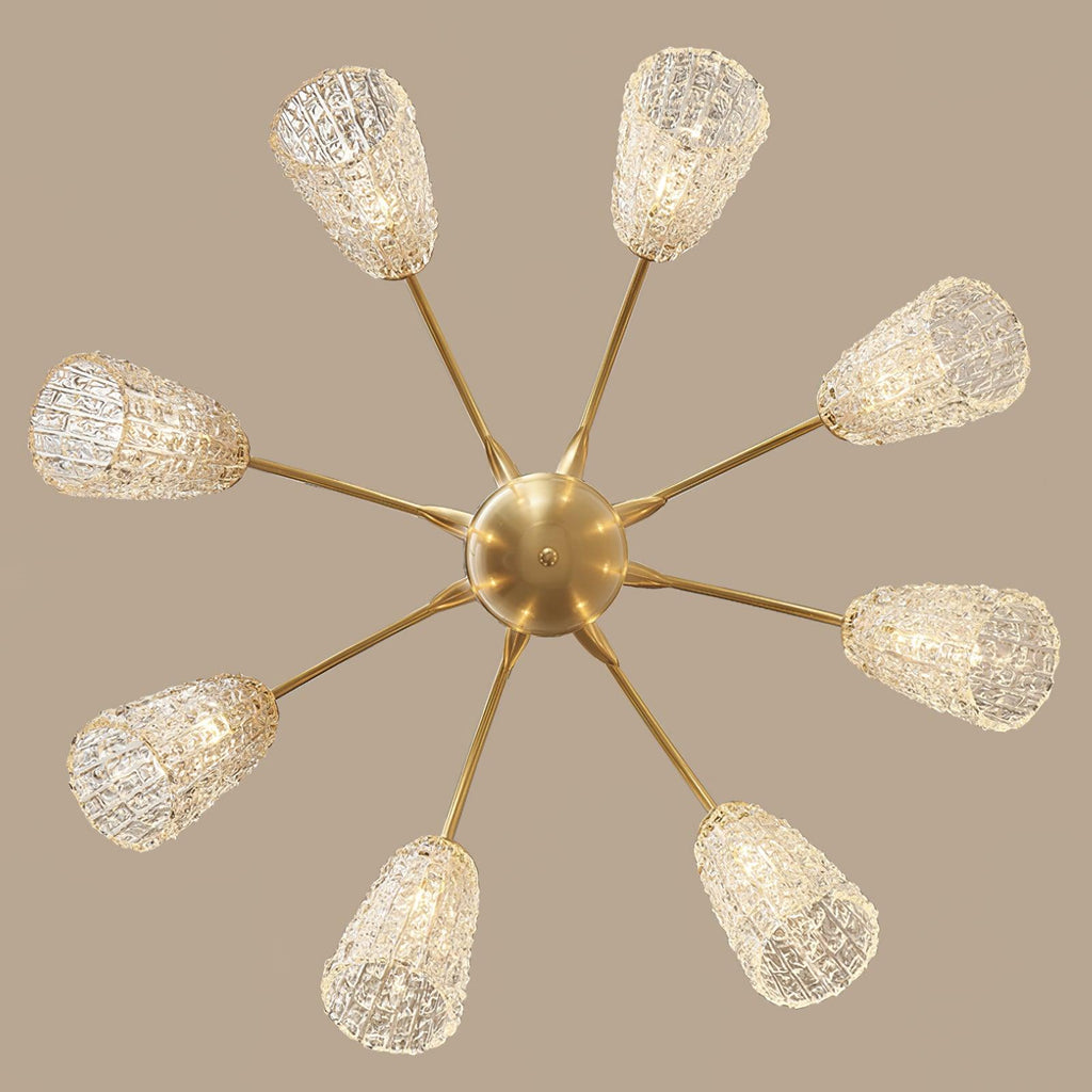 Elarith Glass Chandelier-Moonnatur