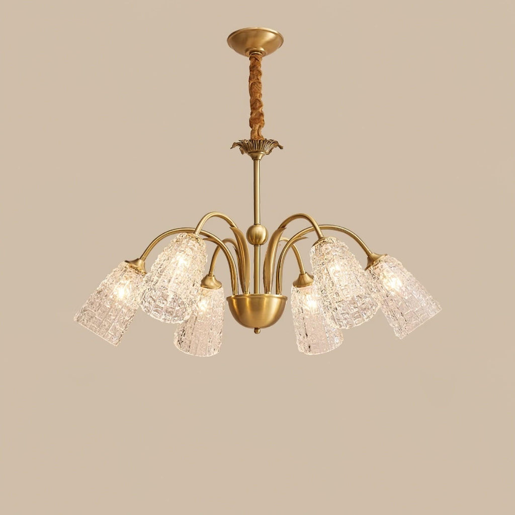 Elarith Glass Chandelier-Moonnatur