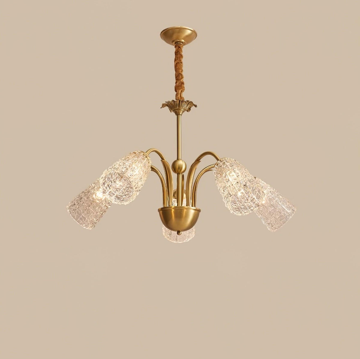 Elarith Glass Chandelier-Moonnatur