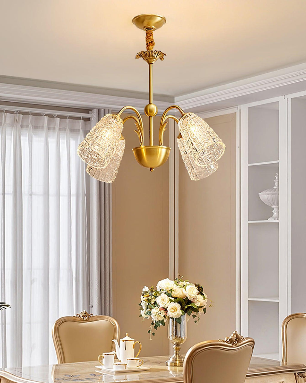 Elarith Glass Chandelier-Moonnatur