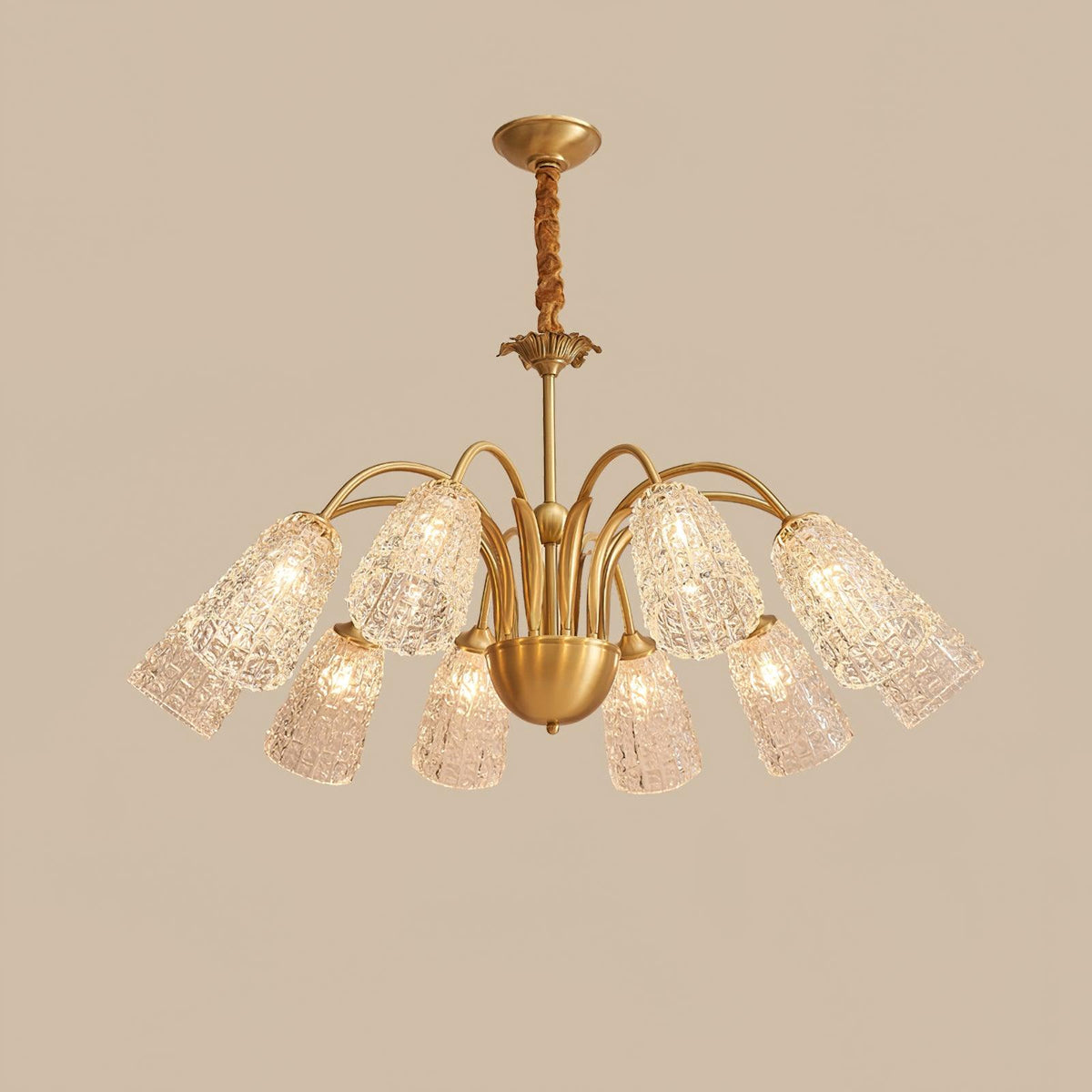 Elarith Glass Chandelier-Moonnatur