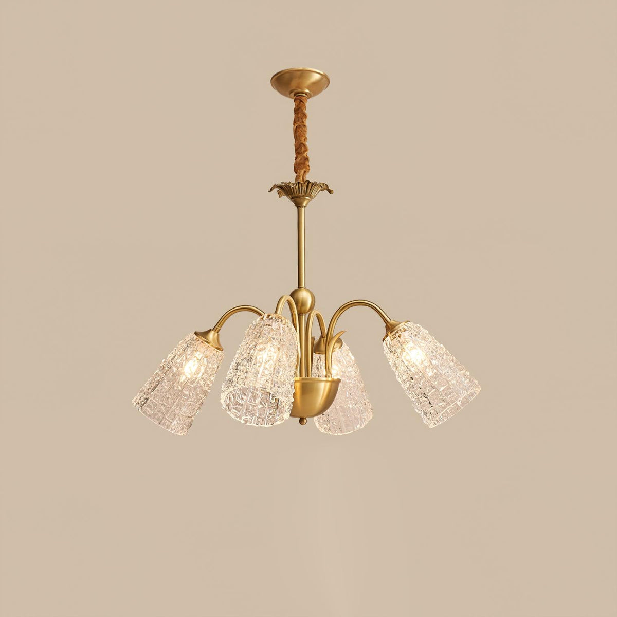 Elarith Glass Chandelier-Moonnatur