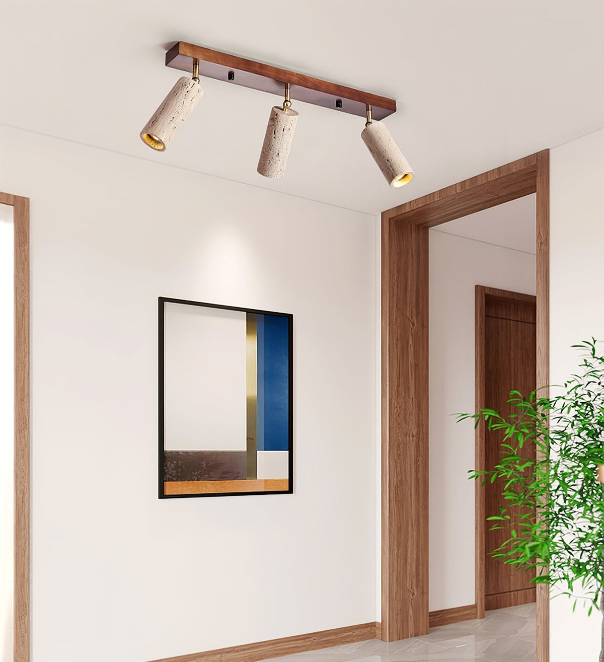 Zorrenden Travertine Track Light-Moonnatur