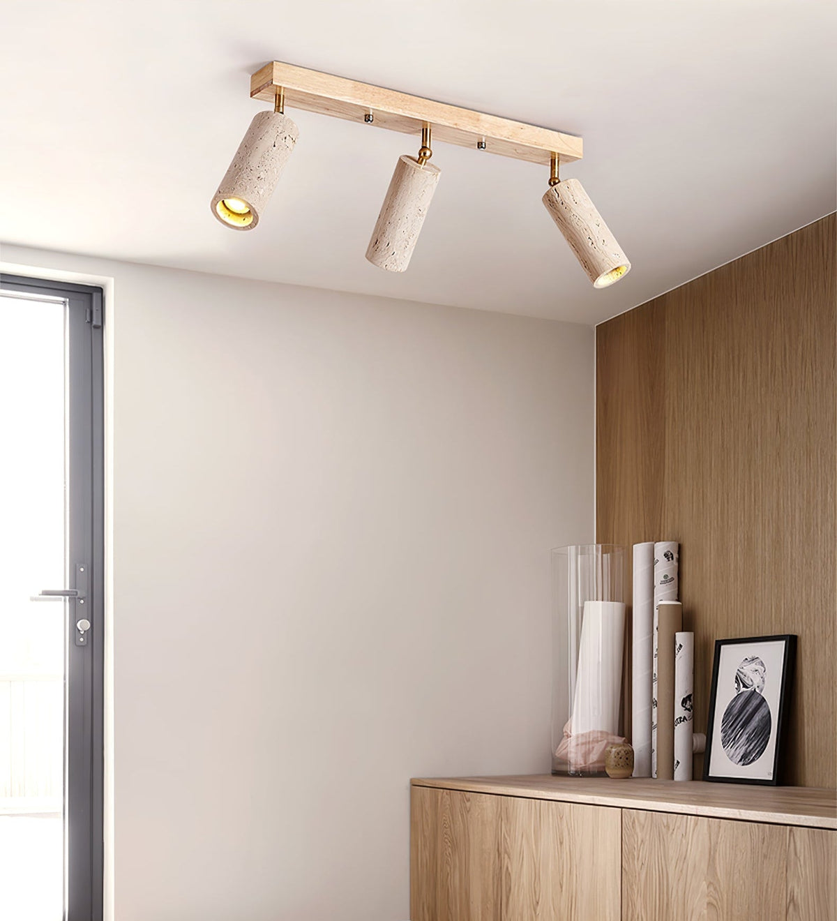 Zorrenden Travertine Track Light-Moonnatur