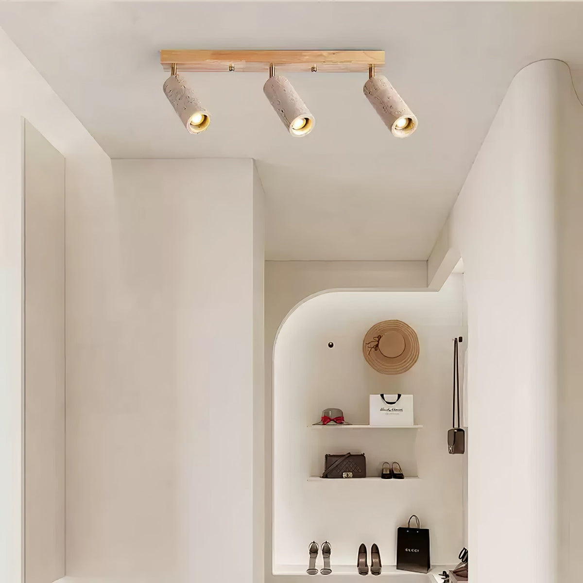 Zorrenden Travertine Track Light-Moonnatur