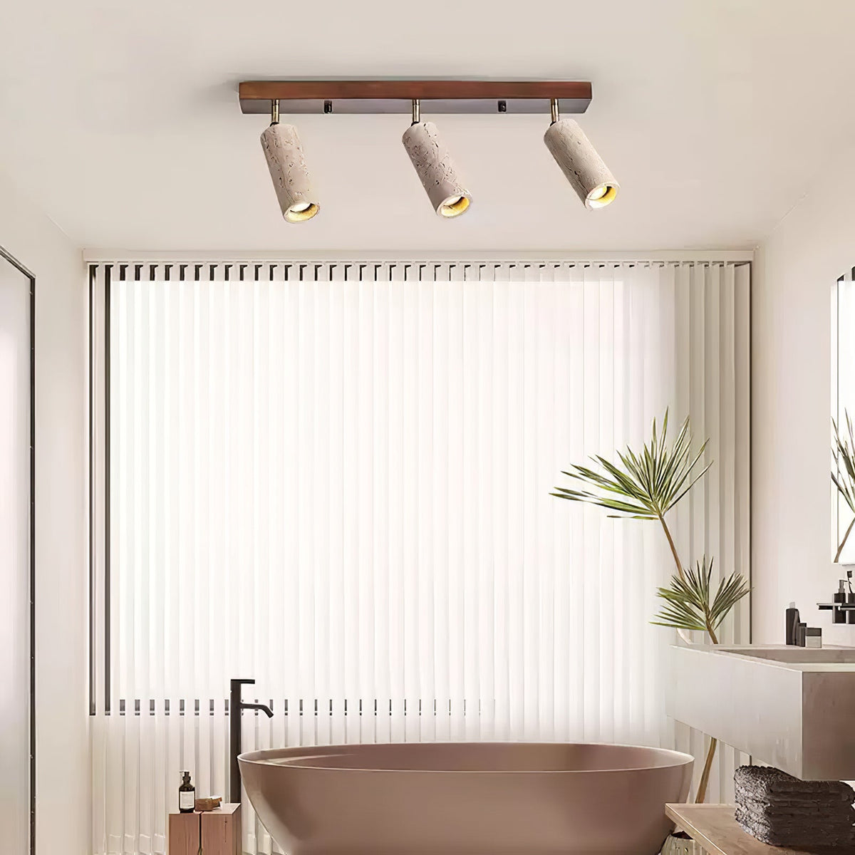 Zorrenden Travertine Track Light-Moonnatur