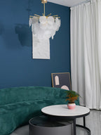Briavelle Glass Chandelier-Moonnatur