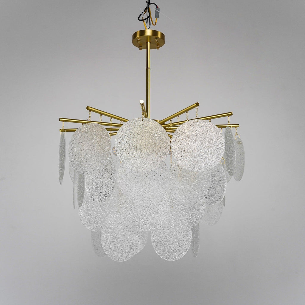Briavelle Glass Chandelier-Moonnatur