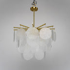 Briavelle Glass Chandelier-Moonnatur
