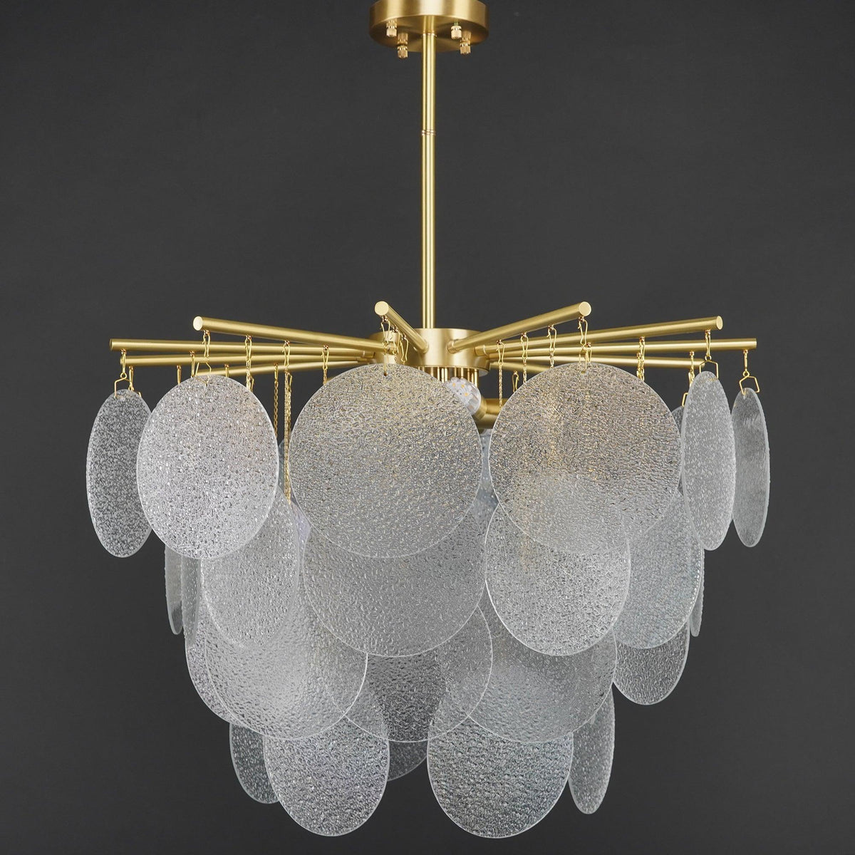 Briavelle Glass Chandelier-Moonnatur