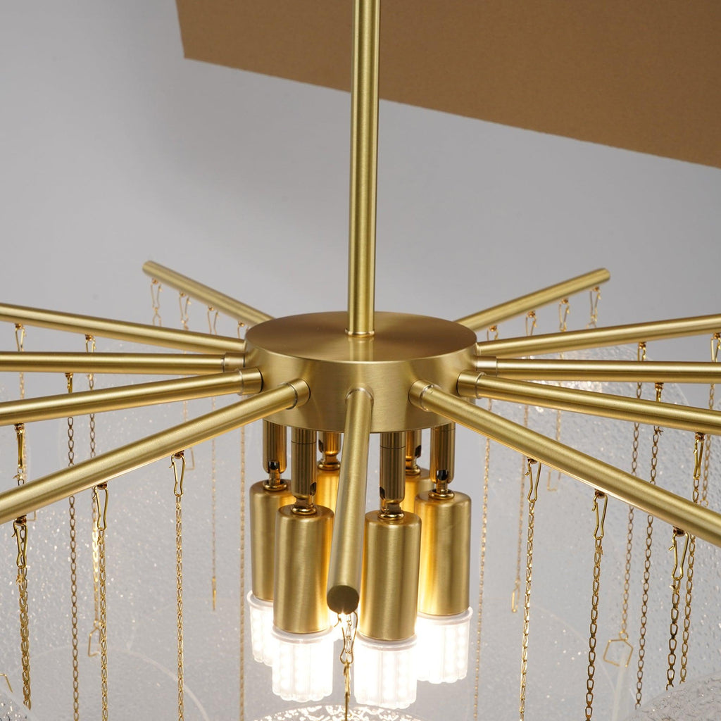 Briavelle Glass Chandelier-Moonnatur