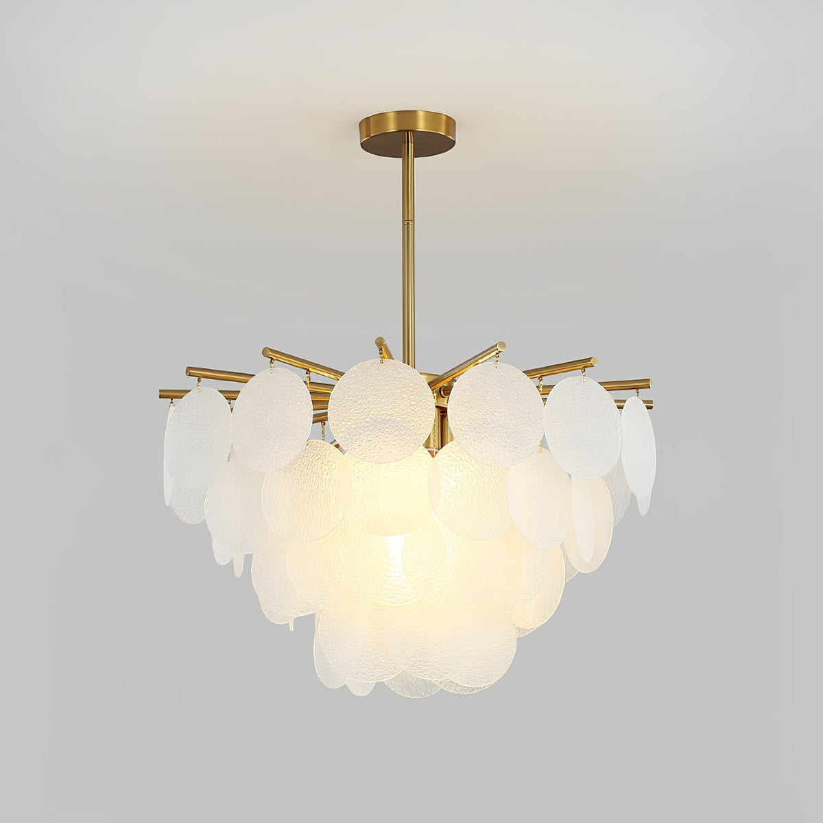 Briavelle Glass Chandelier-Moonnatur