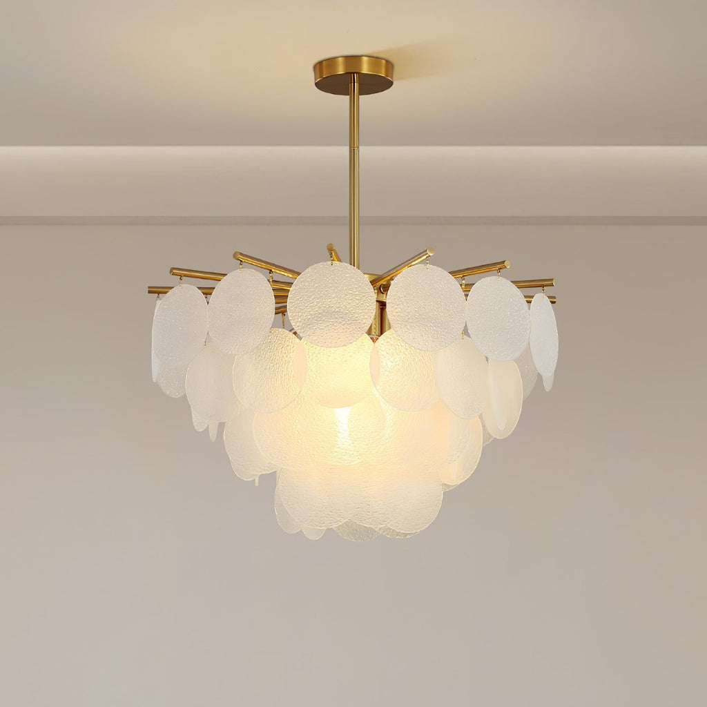 Briavelle Glass Chandelier-Moonnatur