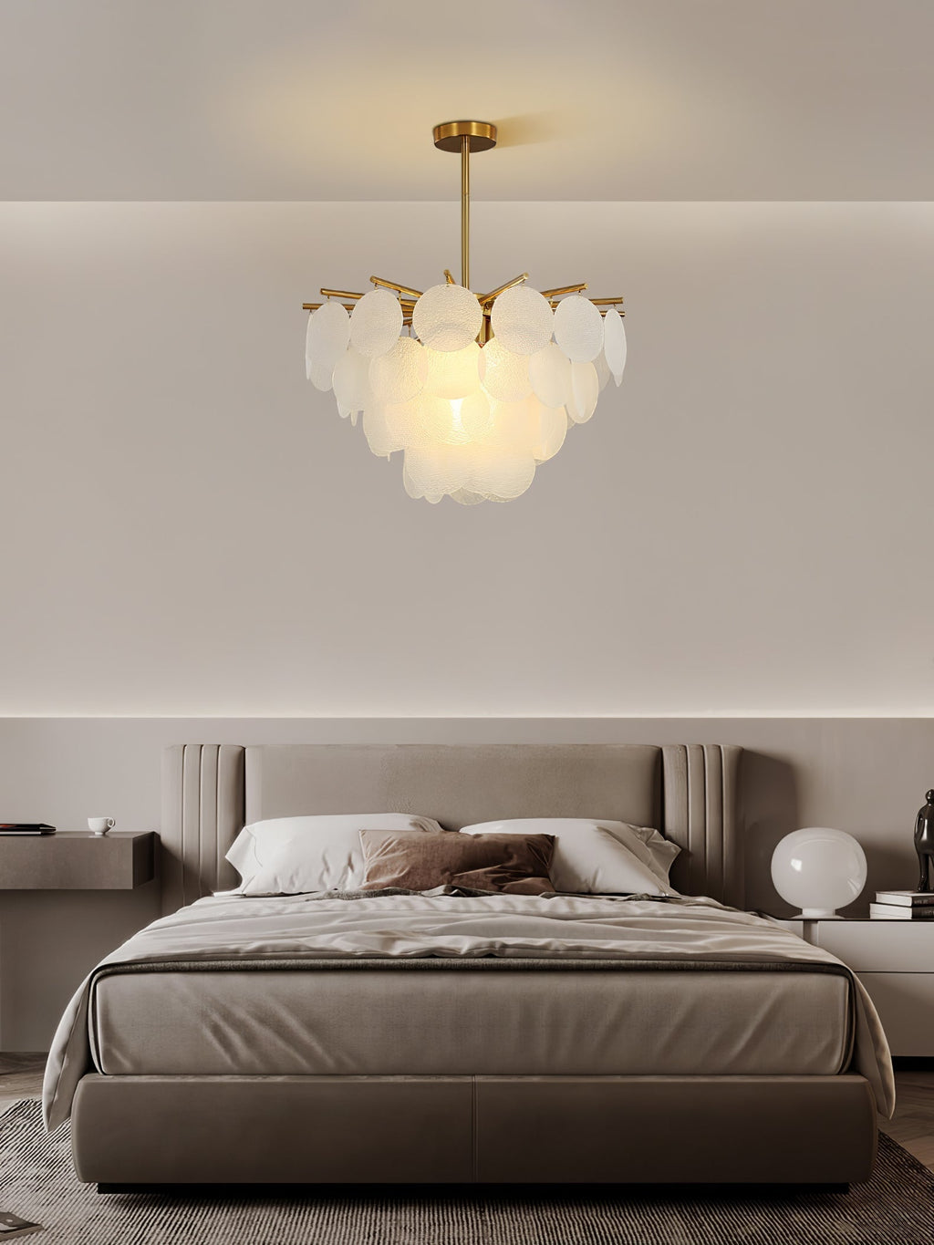 Briavelle Glass Chandelier-Moonnatur