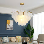 Briavelle Glass Chandelier-Moonnatur
