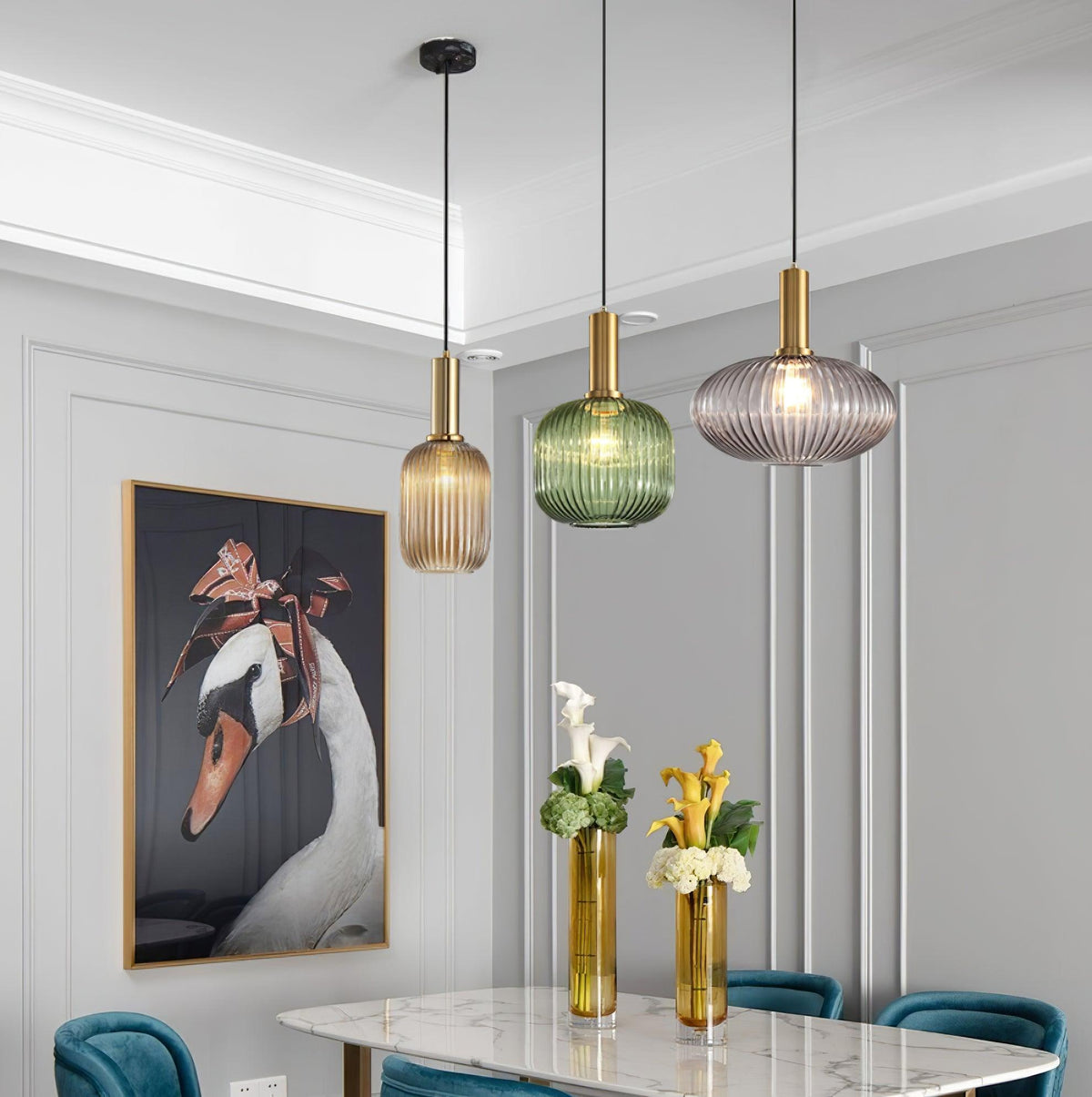 Meldenaria Glass Pendant Light-Moonnatur