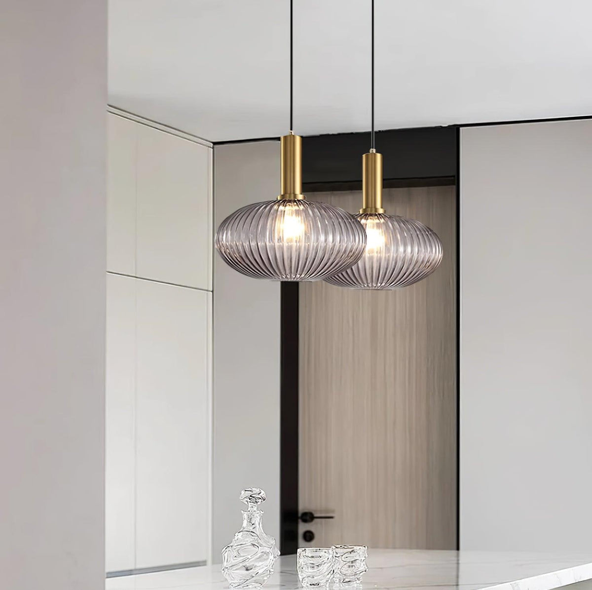 Meldenaria Glass Pendant Light-Moonnatur