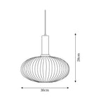 Meldenaria Glass Pendant Light-Moonnatur