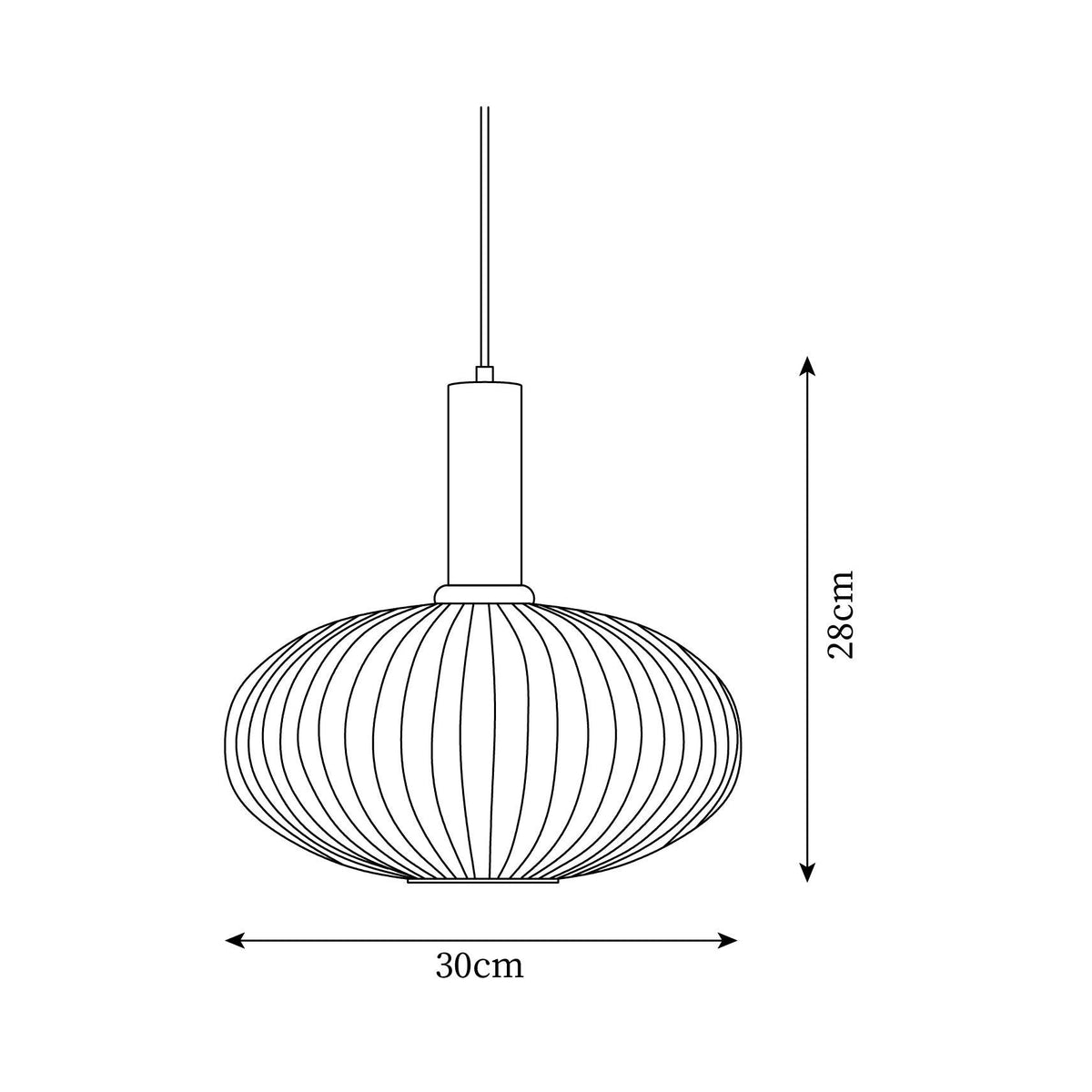 Meldenaria Glass Pendant Light-Moonnatur