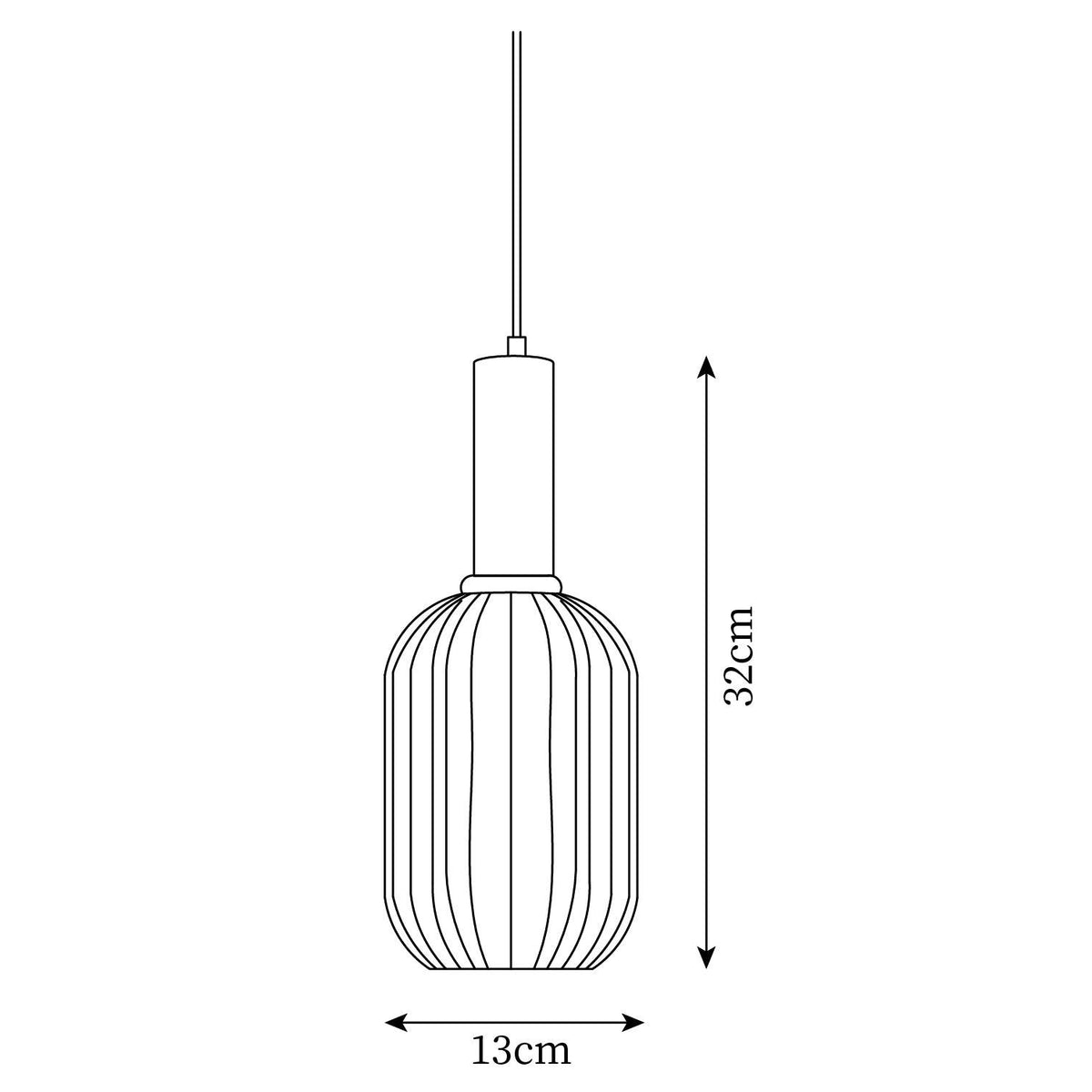 Meldenaria Glass Pendant Light-Moonnatur