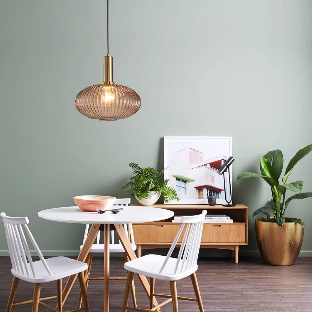 Meldenaria Glass Pendant Light-Moonnatur
