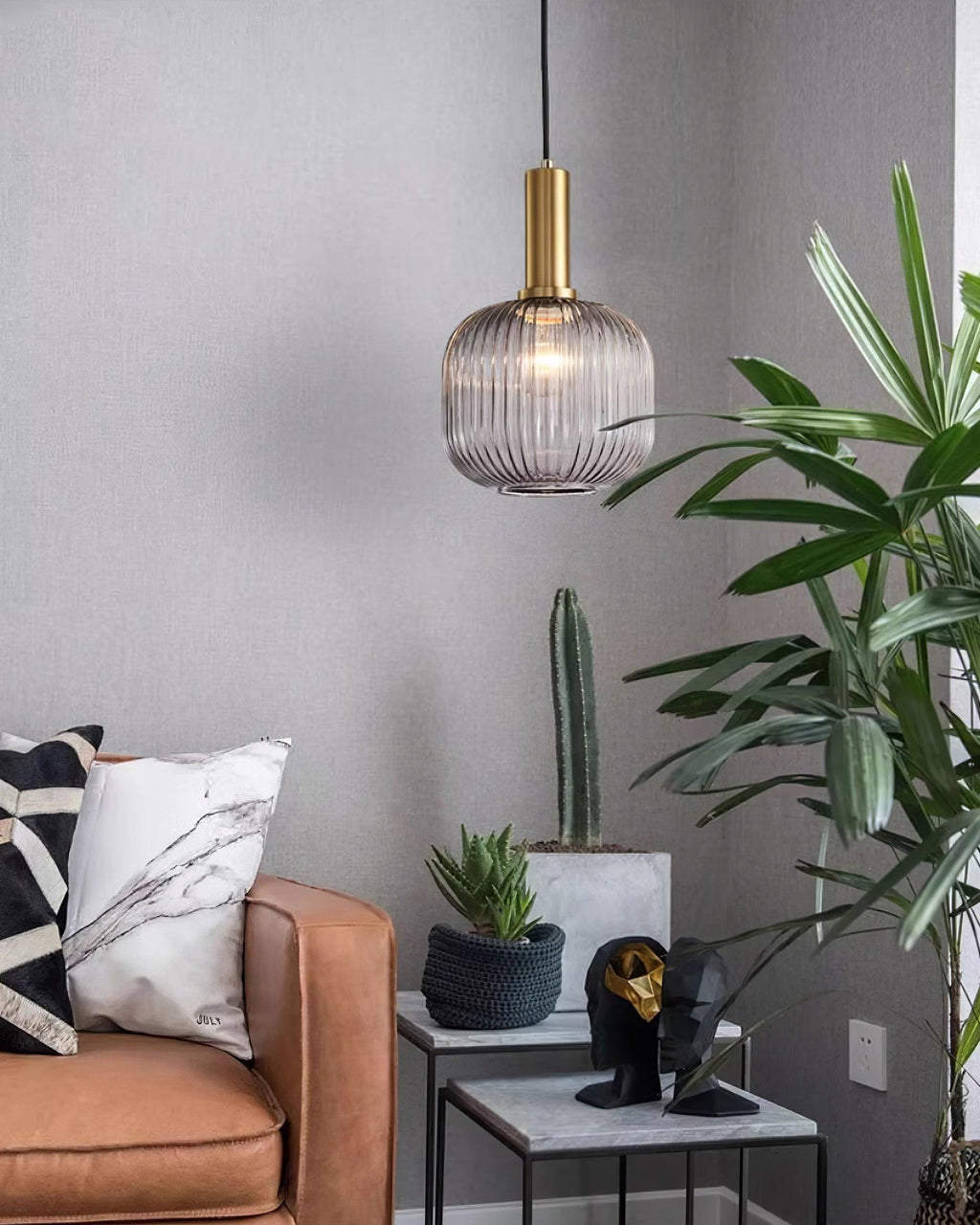 Meldenaria Glass Pendant Light-Moonnatur