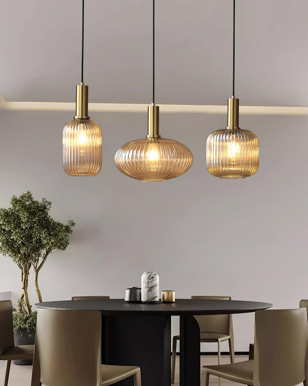 Meldenaria Glass Pendant Light-Moonnatur