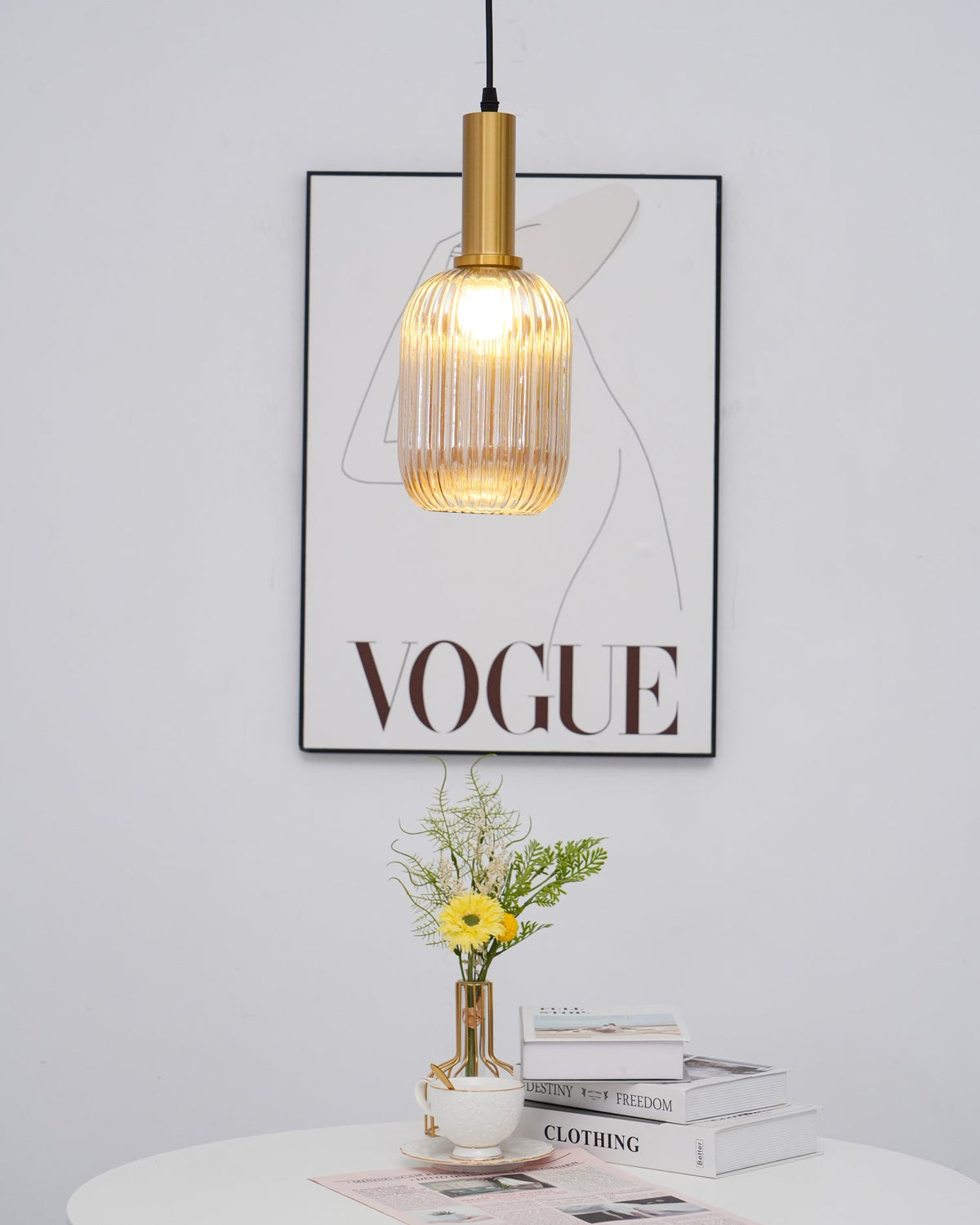 Meldenaria Glass Pendant Light-Moonnatur