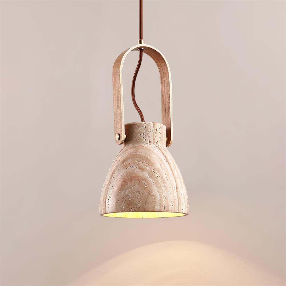 Langrenhill Travertine Pendant Light-Moonnatur