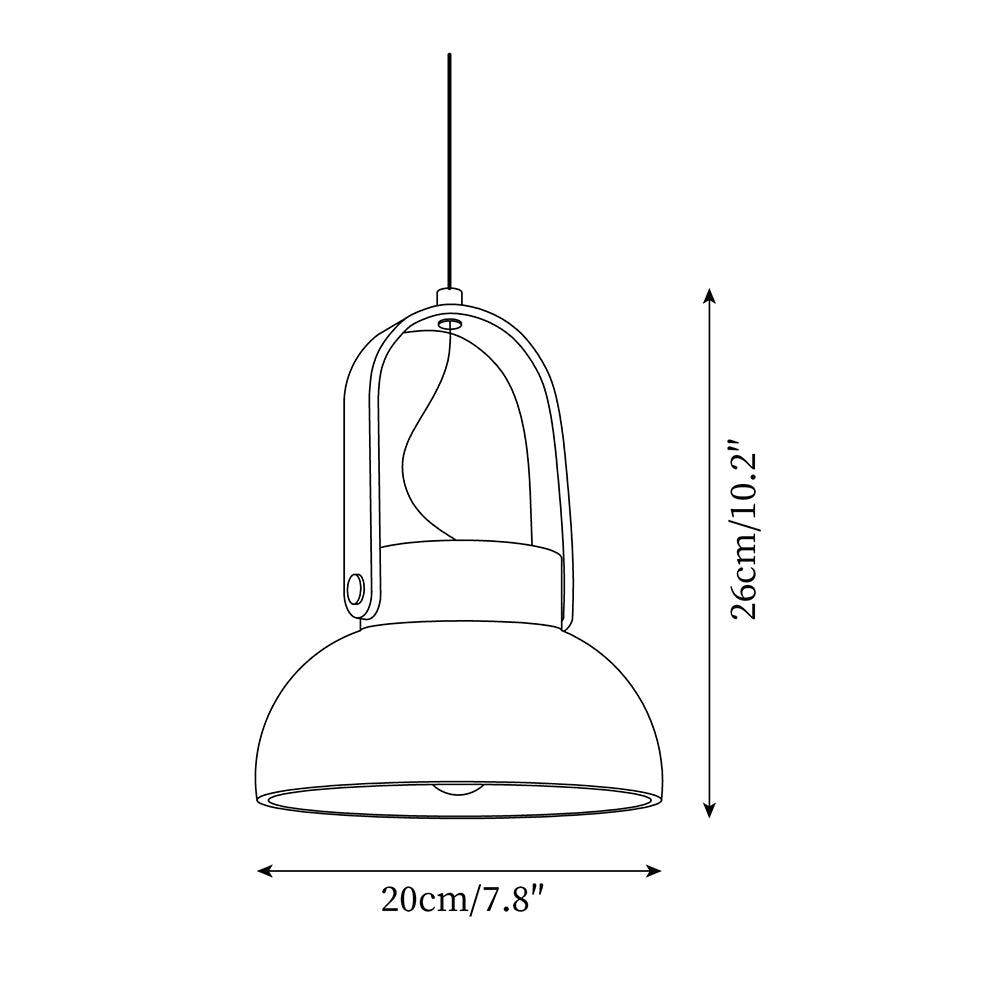 Langrenhill Travertine Pendant Light-Moonnatur