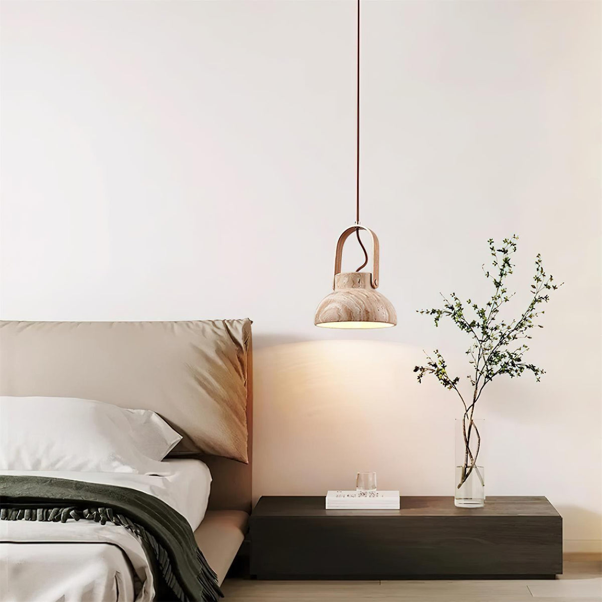 Langrenhill Travertine Pendant Light-Moonnatur