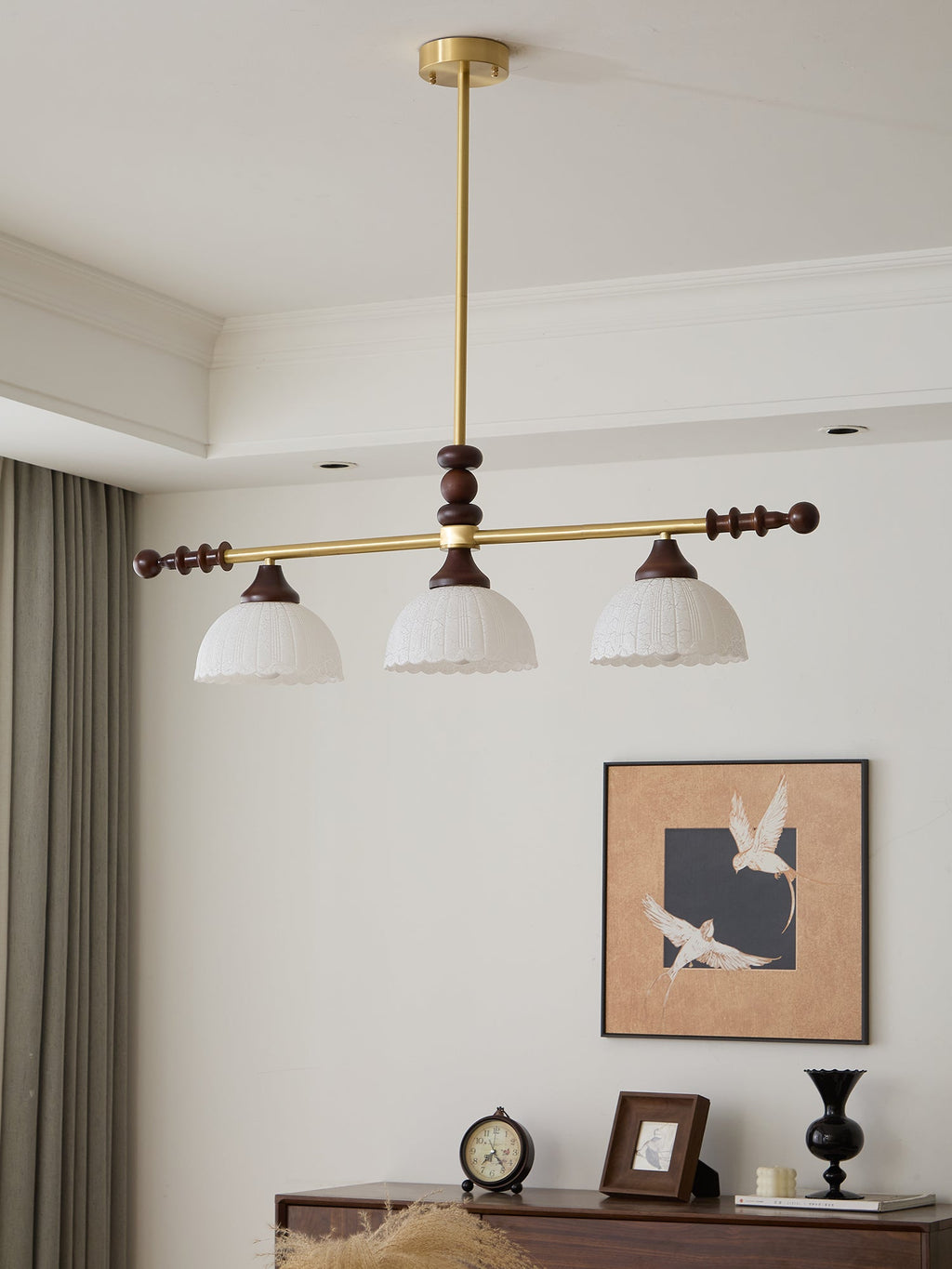 Sinora Wood Pendant Lamp-Moonnatur