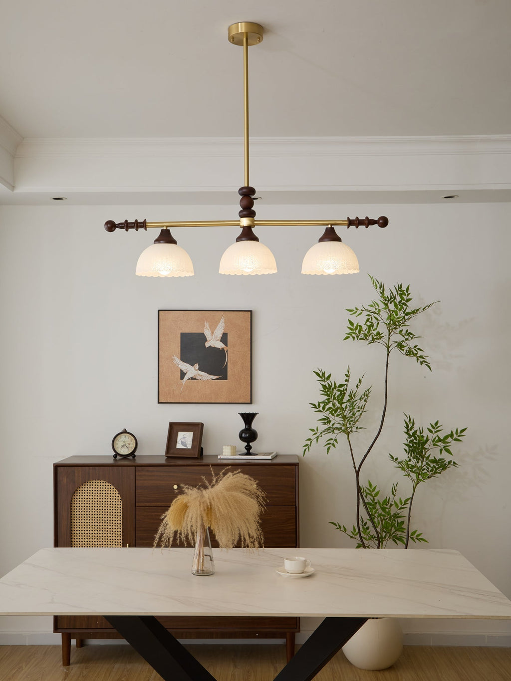 Sinora Wood Pendant Lamp-Moonnatur
