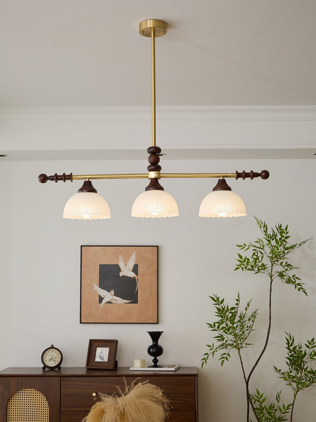 Sinora Wood Pendant Lamp-Moonnatur