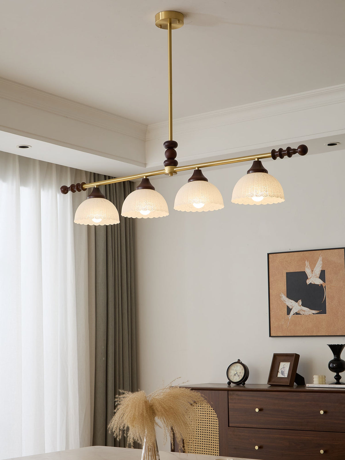 Sinora Wood Pendant Lamp-Moonnatur