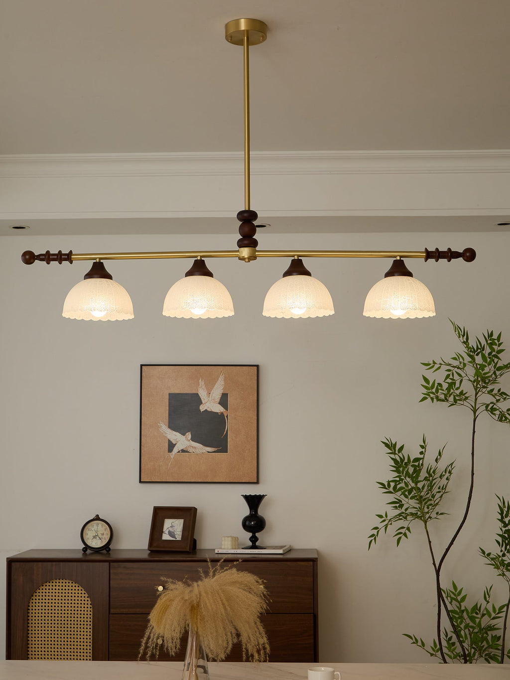 Sinora Wood Pendant Lamp-Moonnatur