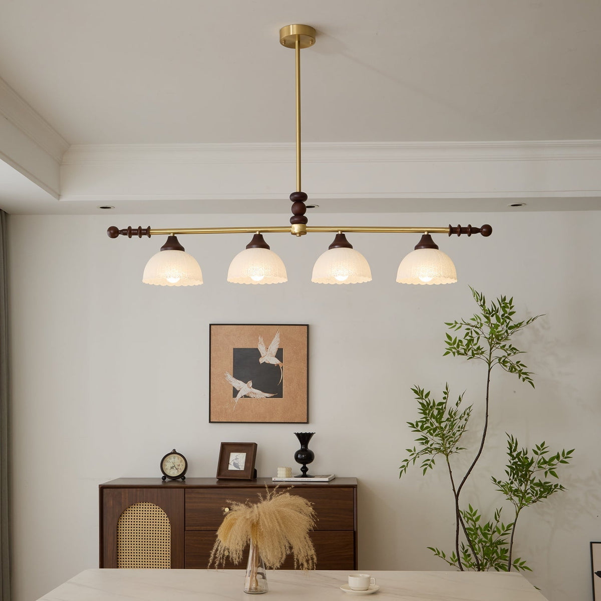 Sinora Wood Pendant Lamp-Moonnatur