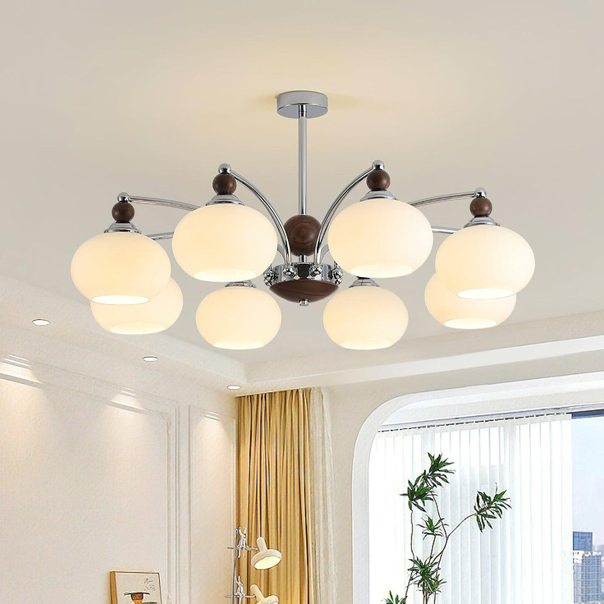 Hazelenna Glass Chandelier-Moonnatur