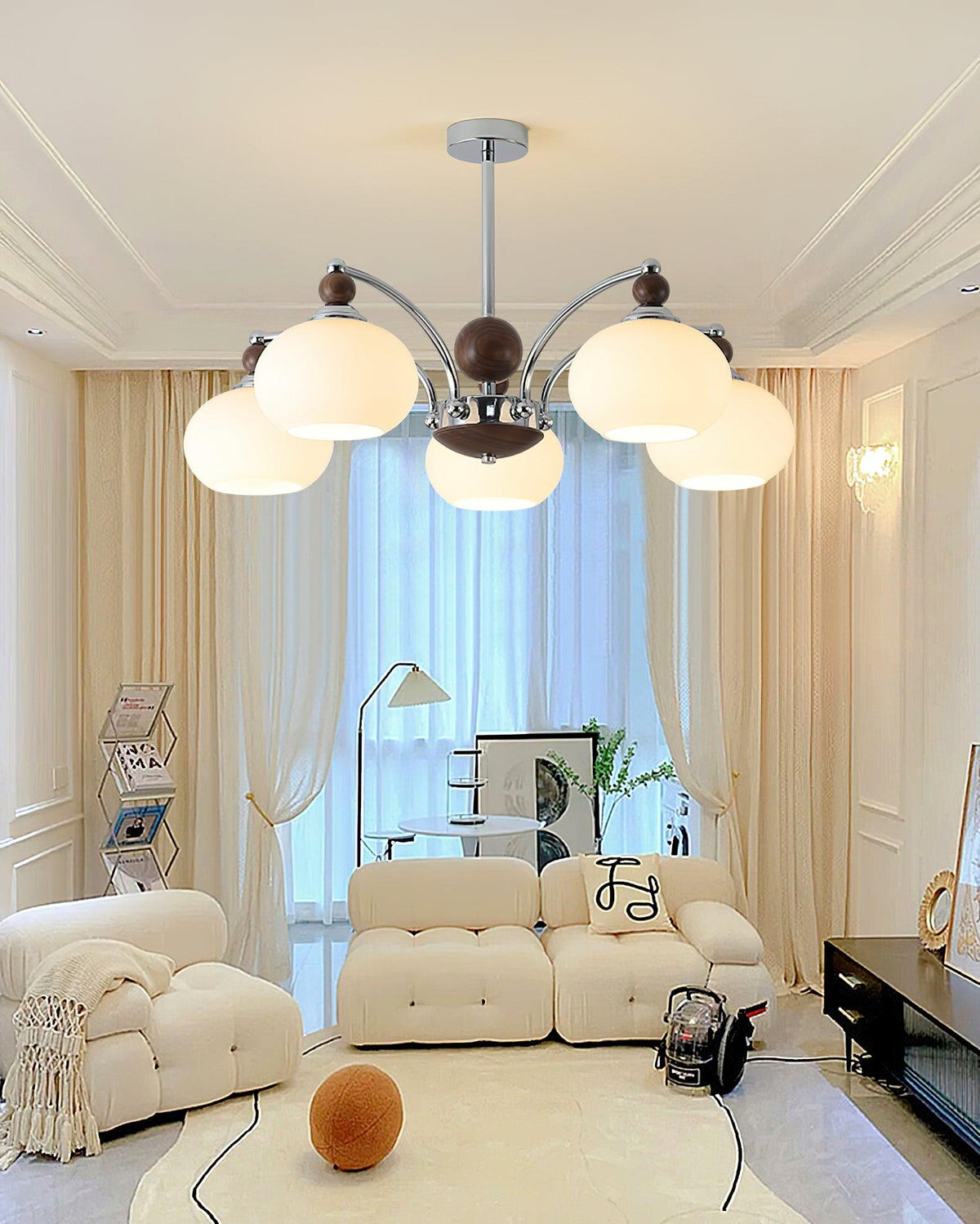 Hazelenna Glass Chandelier-Moonnatur