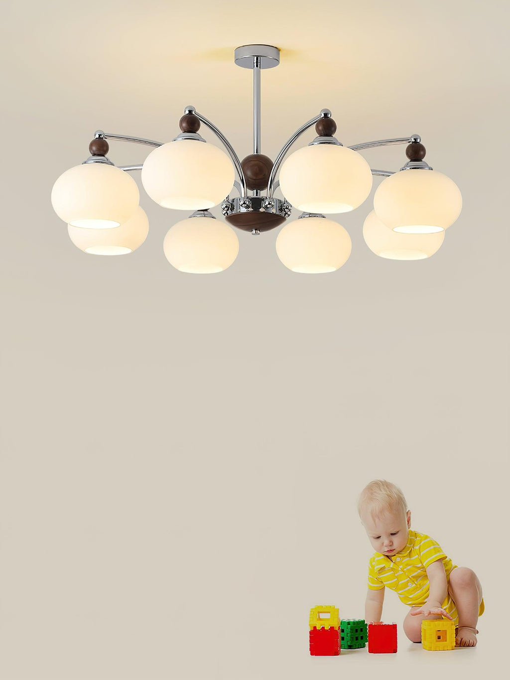 Hazelenna Glass Chandelier-Moonnatur